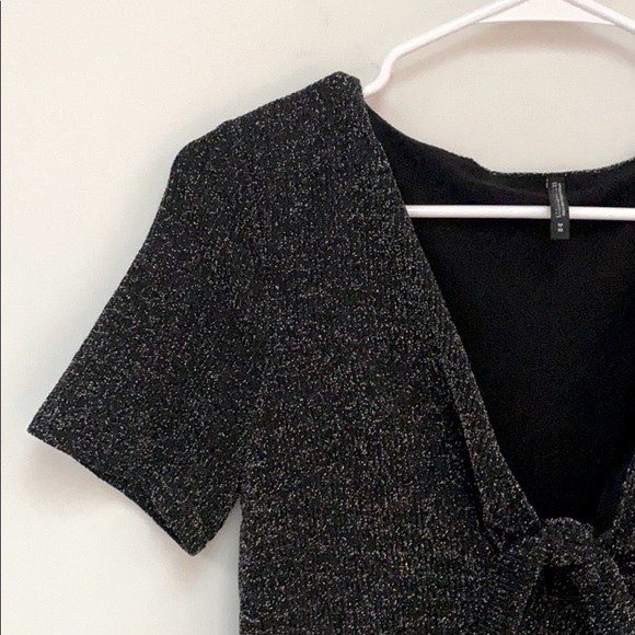 Urban Outfitters Sparkly Tie Front Mini Dress - Picture 6 of 10